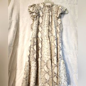 Snake print dress